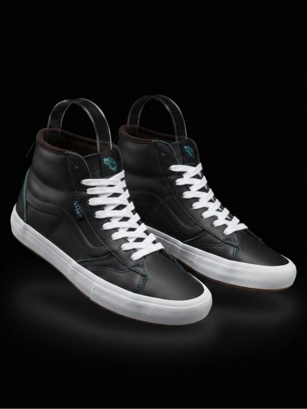 Vans Sk8-Hi VR3 Cush Black Leather Skate Shoes Women's 8.5 / Men's 7 Pre- Owned